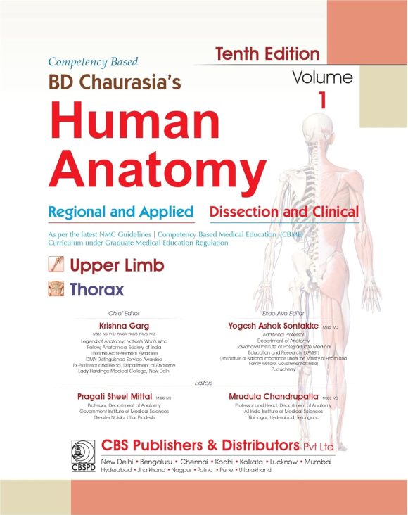 BD Chaurasia’s Human Anatomy, 10/E Vol-1, Regional and Applied Dissection and Clinical Upper Limb, Thorax (PB-2024) – June 17, 2024 - Image 6